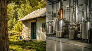 Poređenje domaće i industrijske proizvodnje rakije